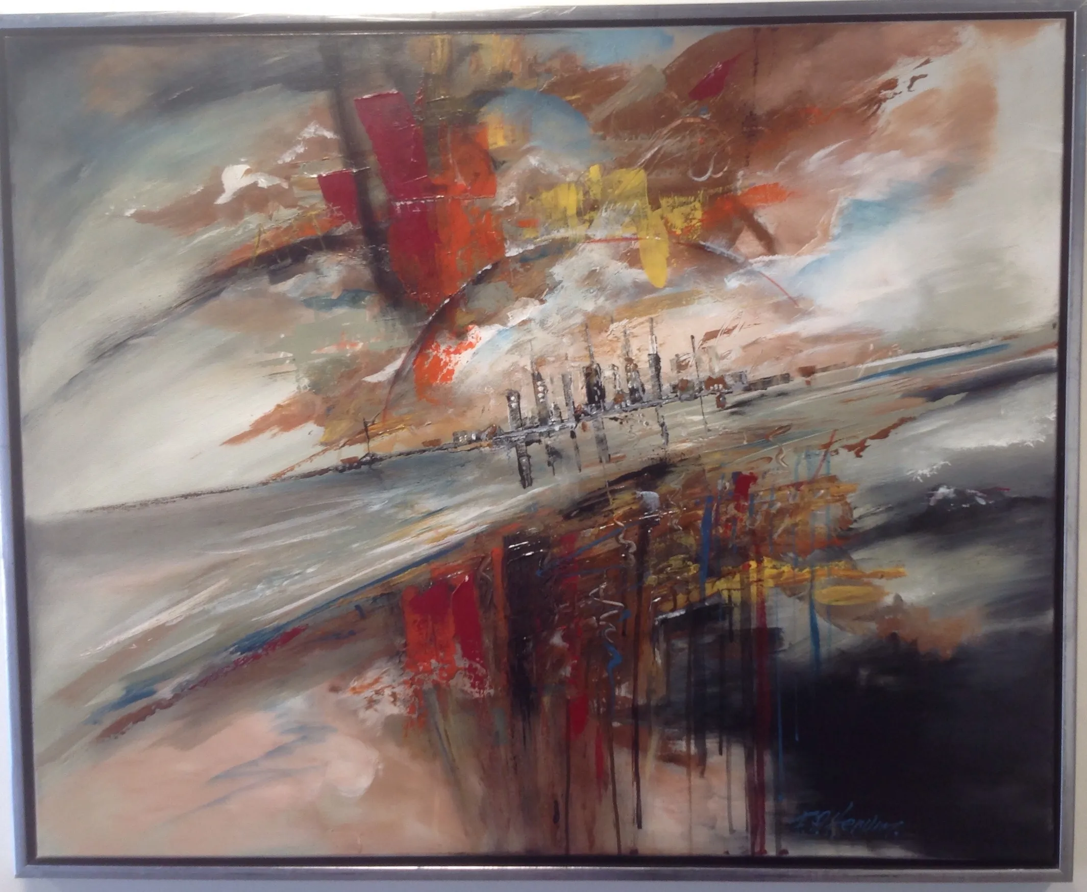 Maleri nr 101 80 cm X 100 cm